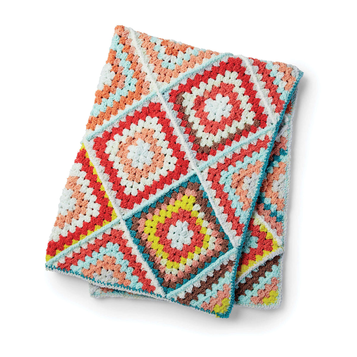 Crochet Blanket made in Bernat Blanket Breezy yarn