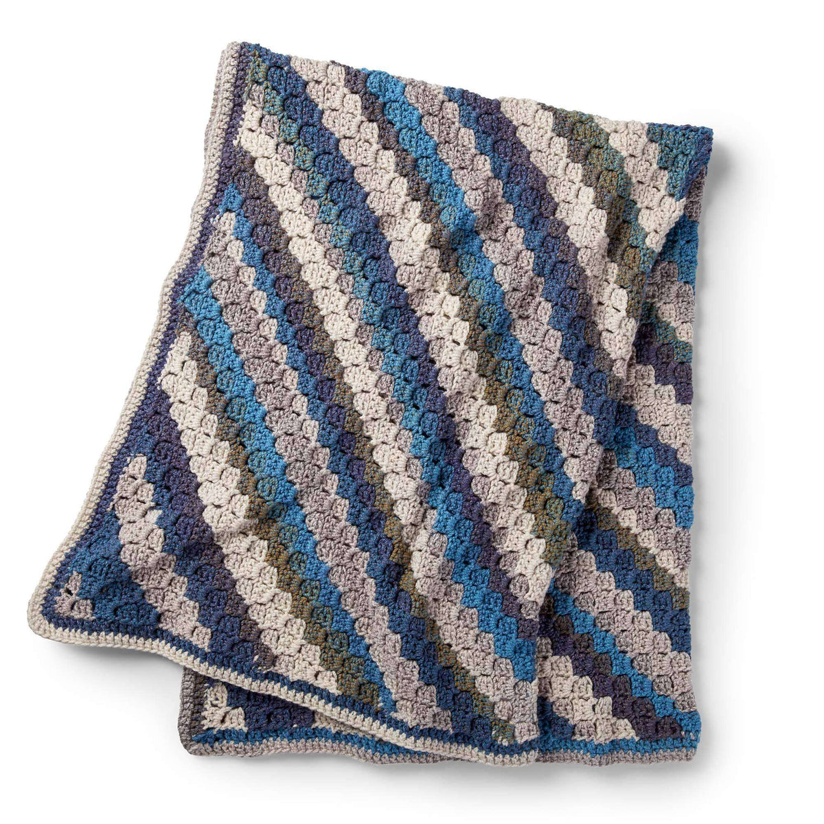 Crochet Blanket made in Bernat Wavelength yarn