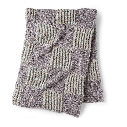 Bernat Twisted Grid Crochet Blanket Single Size
