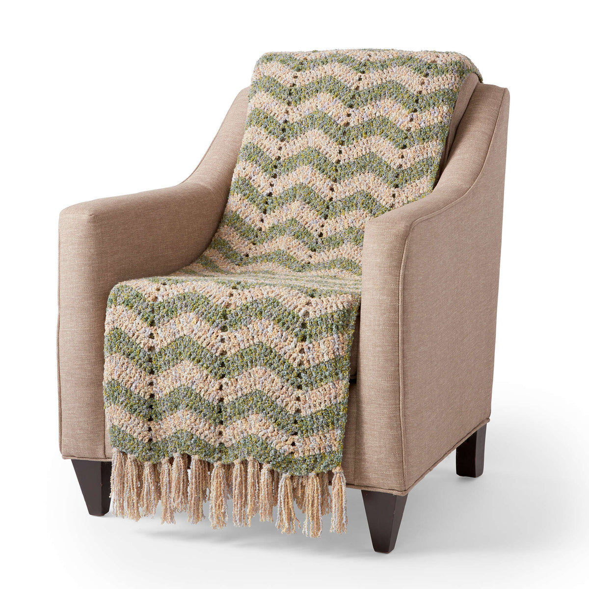 Crochet Blanket made in Bernat Tweedie yarn