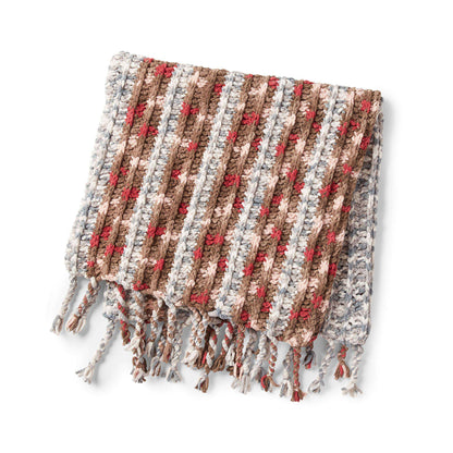 Bernat Vertical Stripes Crochet Blanket Single Size