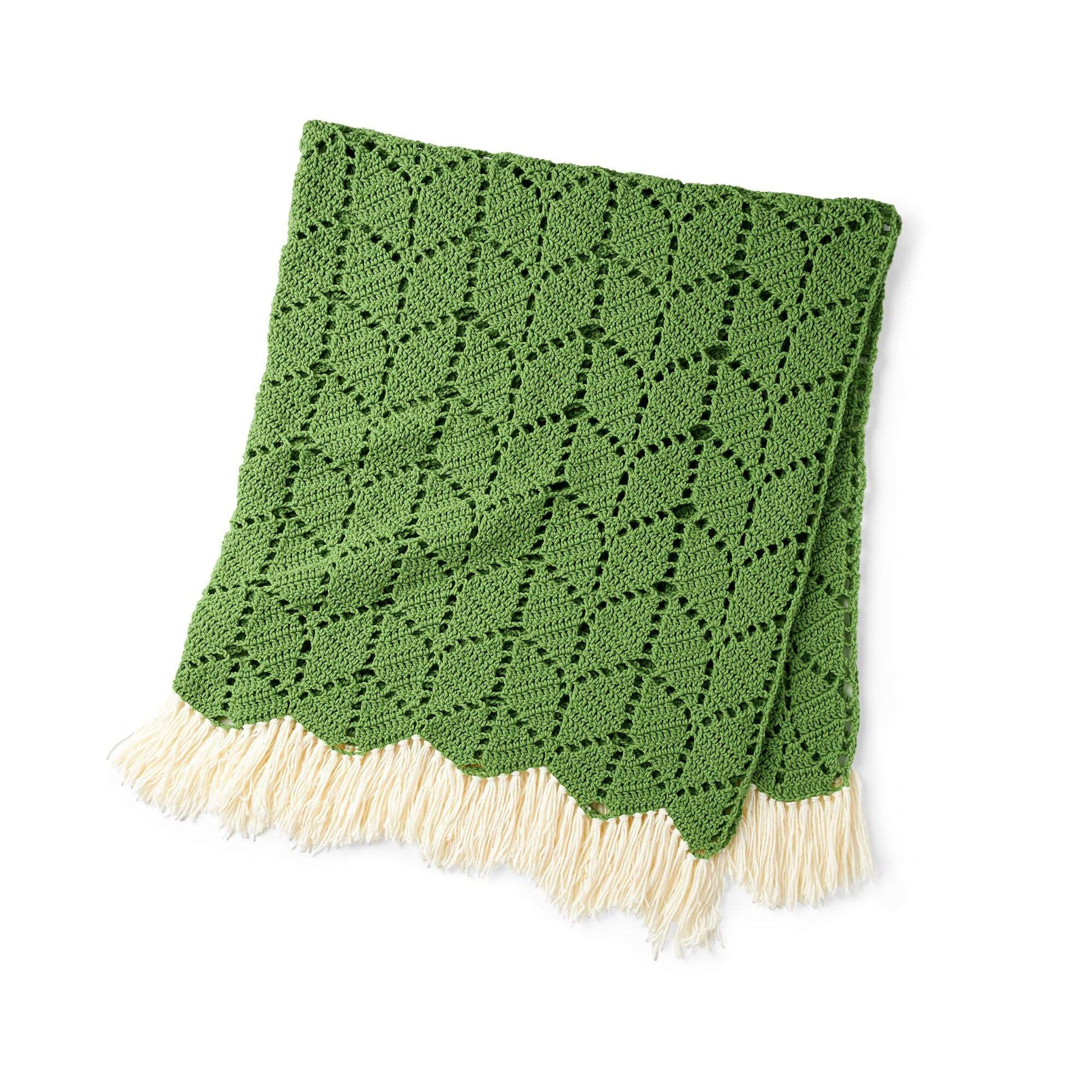 Free Bernat Growing Ivy Crochet Blanket Pattern