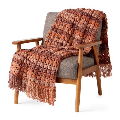 Bernat Spaces In Between Crochet Blanket Crochet Blanket made in Bernat Toasty yarn
