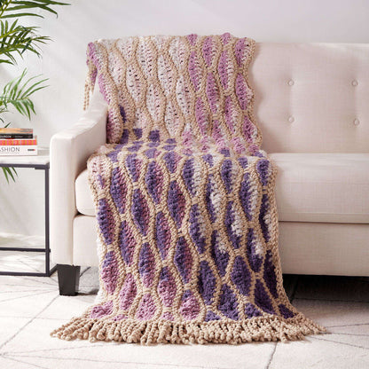 Bernat Dancing Diamonds Crochet Blanket Crochet Blanket made in Bernat Home Bundle yarn
