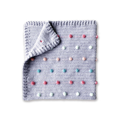 Bernat Crochet Colorful Polka Dots Baby Blanket Crochet Blanket made in Bernat Softee Baby yarn