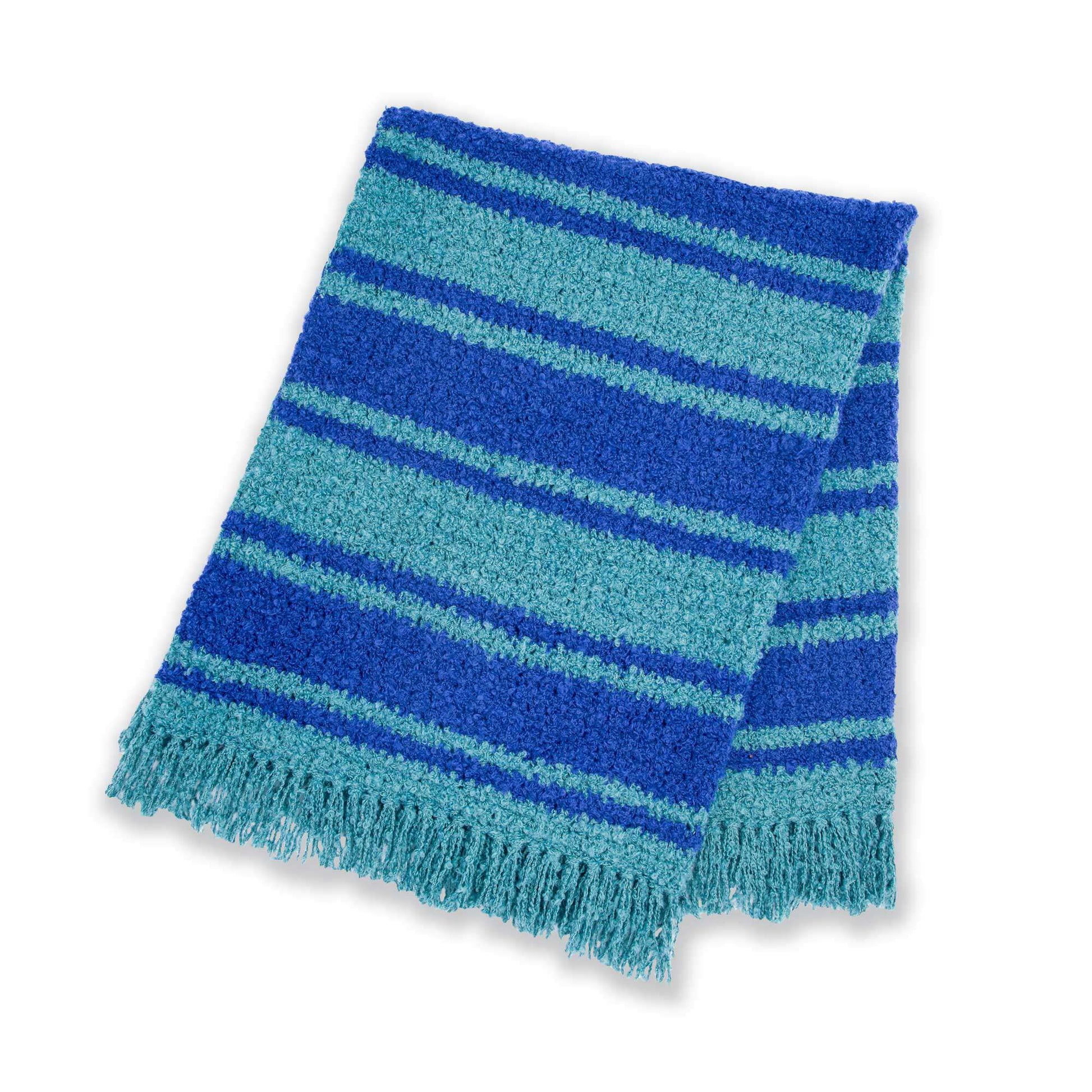 Free Bernat Nautical Stripes Crochet Blanket Pattern