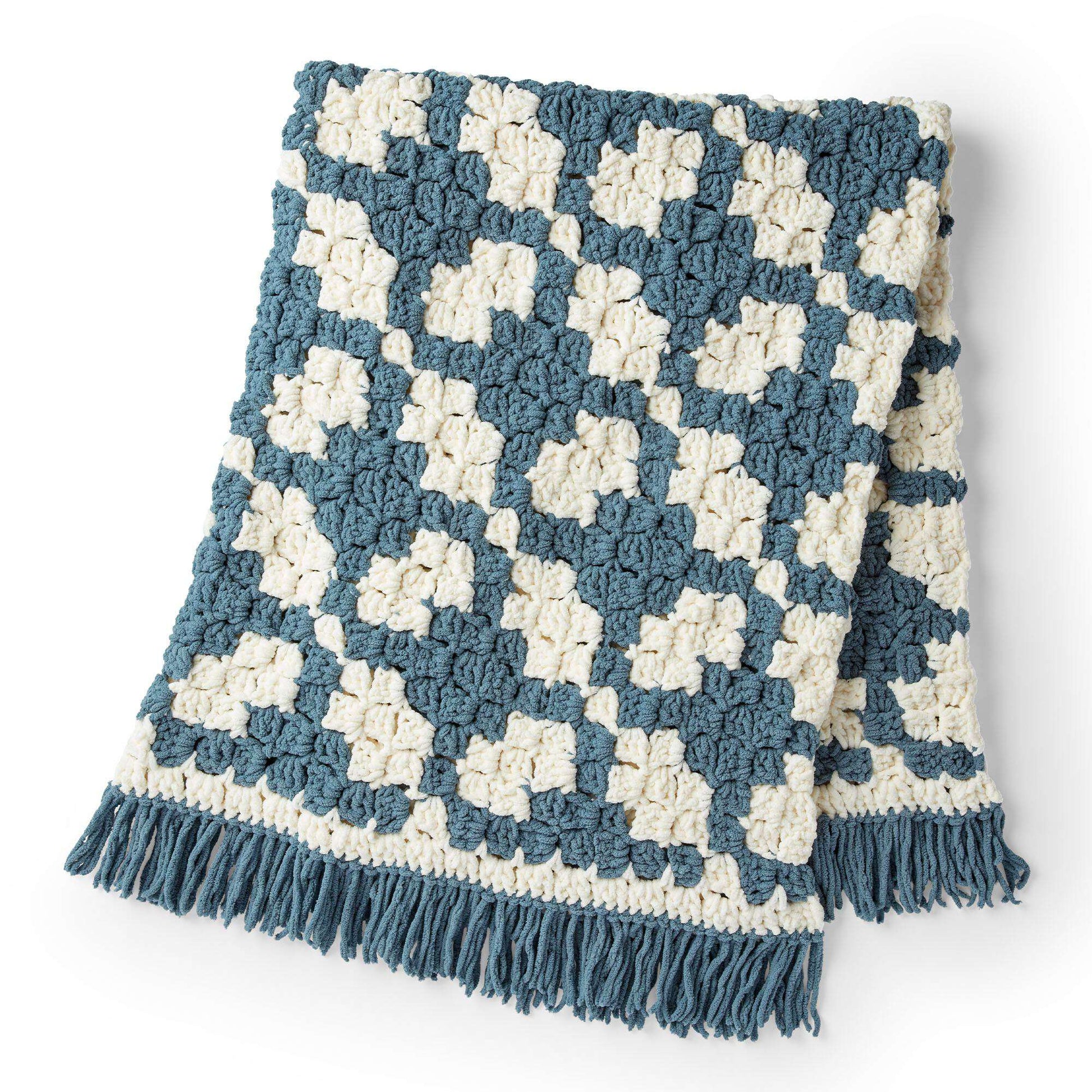 Free Bernat C2C Crochet Lattice Blanket Pattern