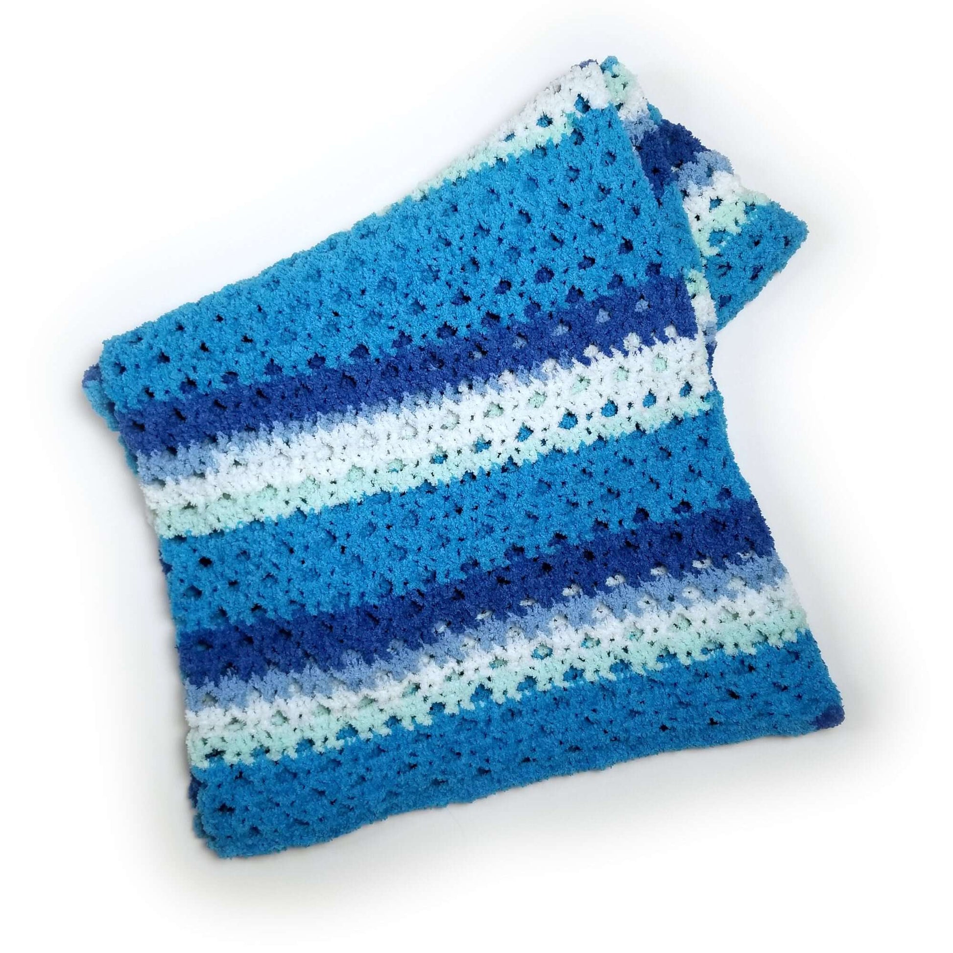 Free Bernat Calming Breezy Throw Crochet Pattern