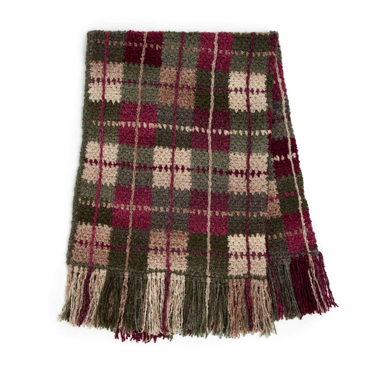 Crochet Blanket made in Bernat Toasty yarn