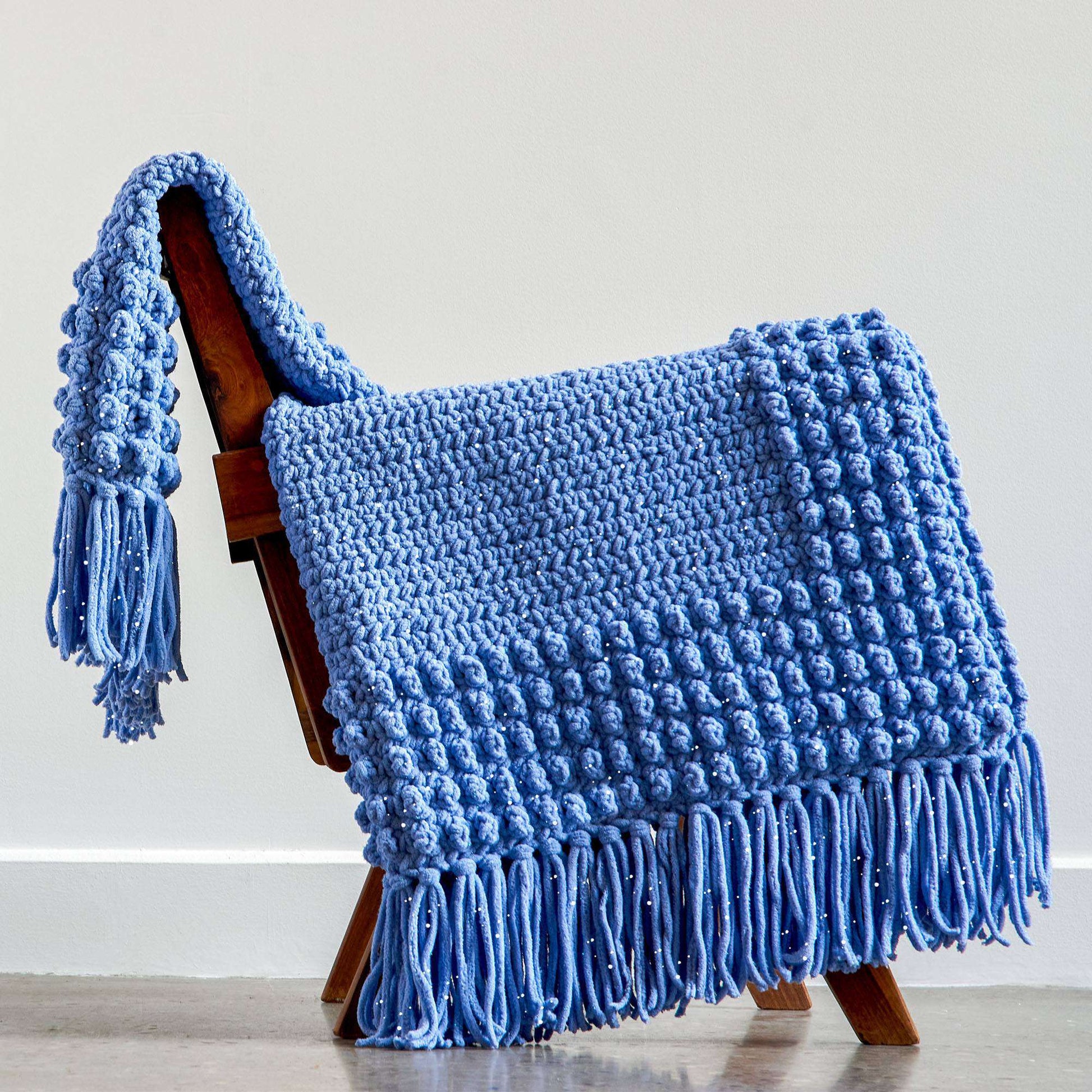 Free Bernat Bobble Around Crochet Blanket Pattern