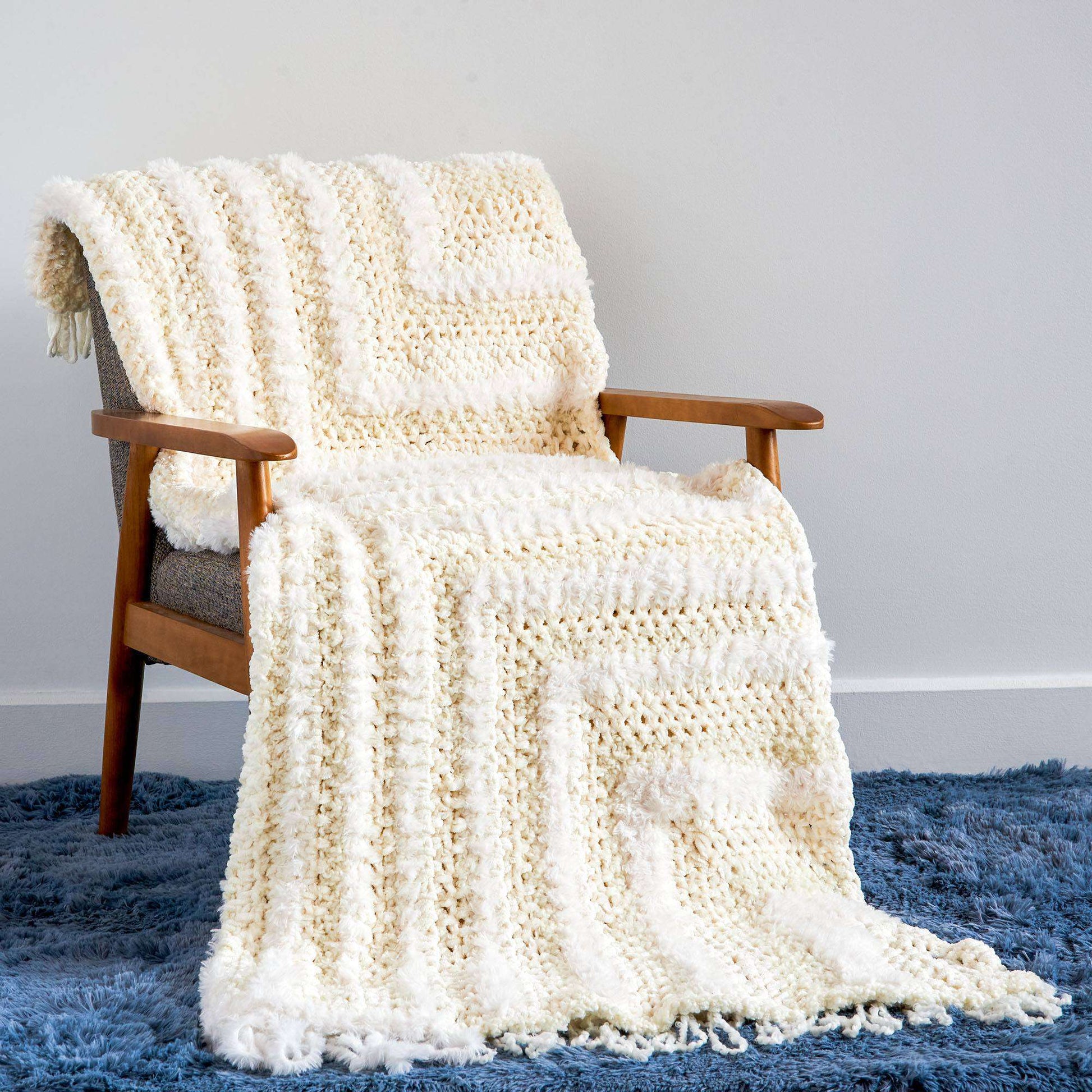 Free Bernat Meet Me In The Middle Crochet Blanket Pattern