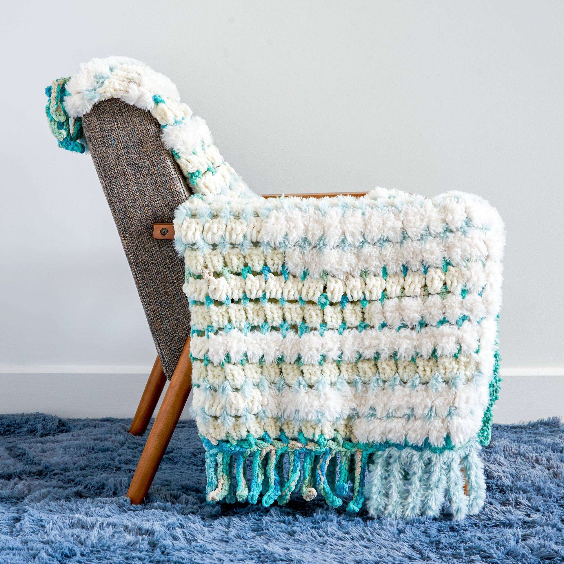 Free Bernat Stacking Textures Crochet Blanket Pattern