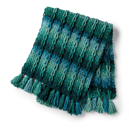 Bernat Mock Cable Crochet Blanket Crochet Blanket made in Bernat Blanket Ombre yarn