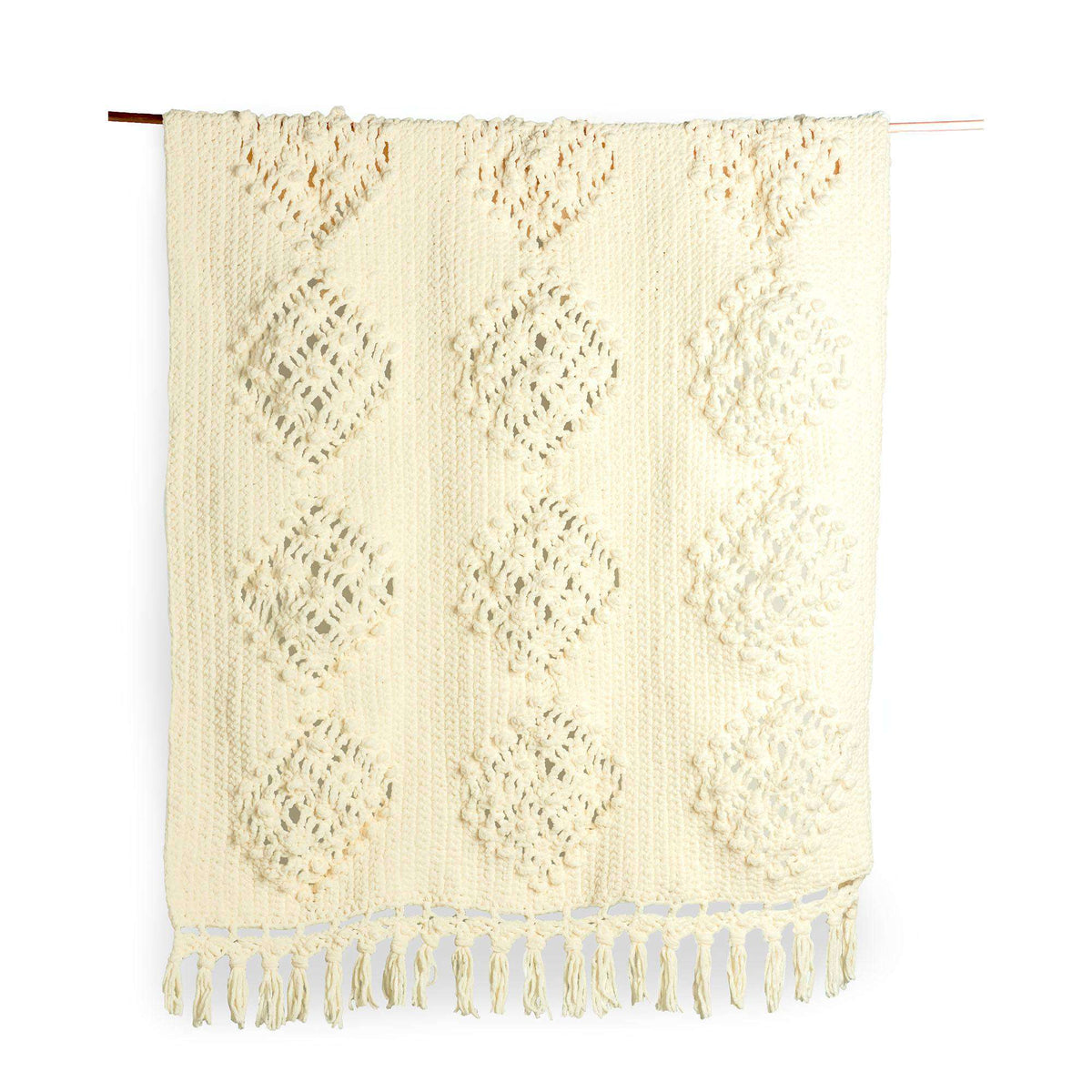 Crochet Blanket made in Bernat Blanket yarn