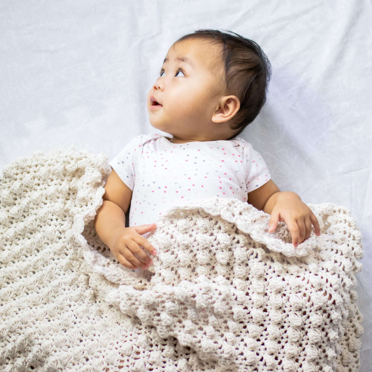 Crochet Blanket made in Bernat Bundle Up yarn