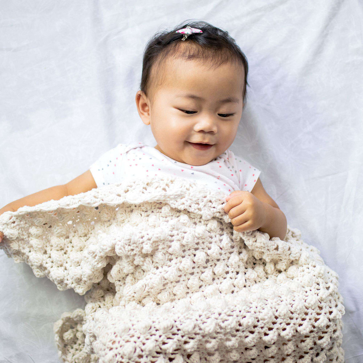 Crochet Blanket made in Bernat Bundle Up yarn