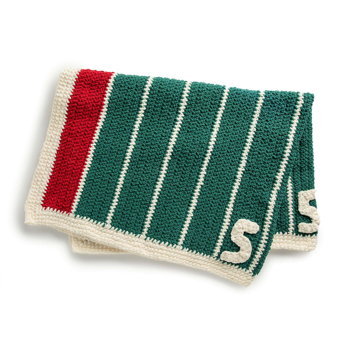 Crochet Blanket made in Bernat Blanket yarn