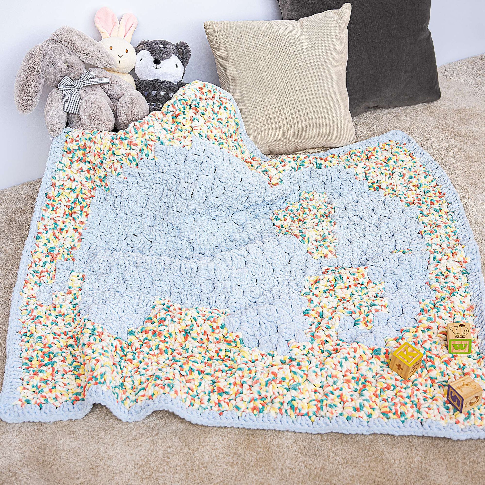 Bernat Elephant Crochet Baby Blanket Yarnspirations