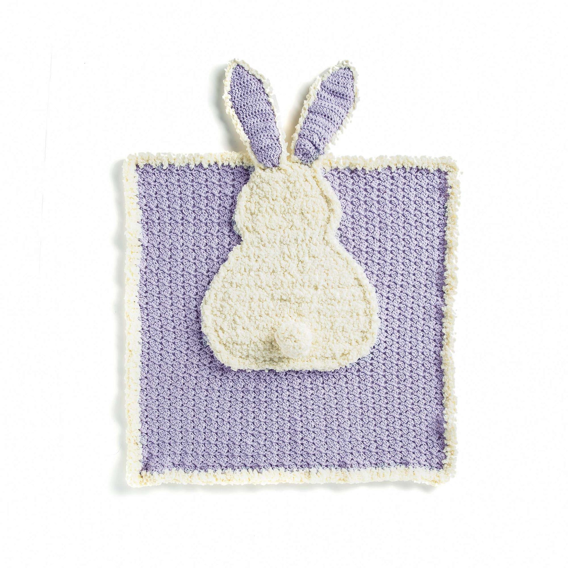 Free Bernat Sitting Little Bunny Crochet Blanket Pattern