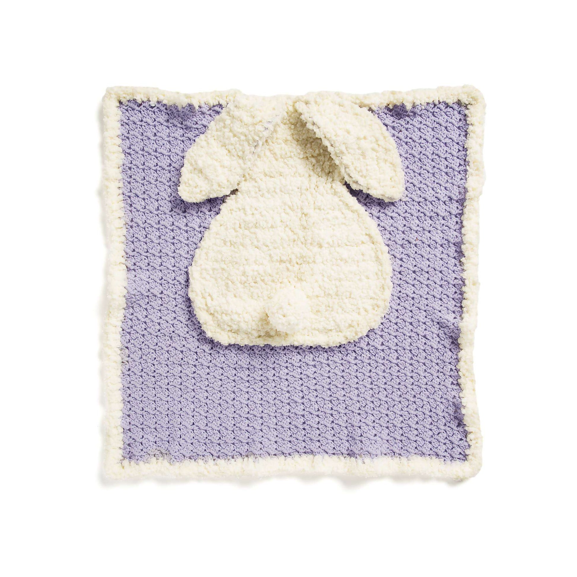 Free Bernat Sitting Little Bunny Crochet Blanket Pattern