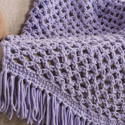 Bernat Love Knot Crochet Blanket Sparkle Crochet Blanket made in Bernat Blanket Sparkle yarn