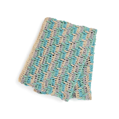 Bernat Sparkle Step Ladder Crochet Afghan Crochet Blanket made in Bernat Blanket Sparkle yarn