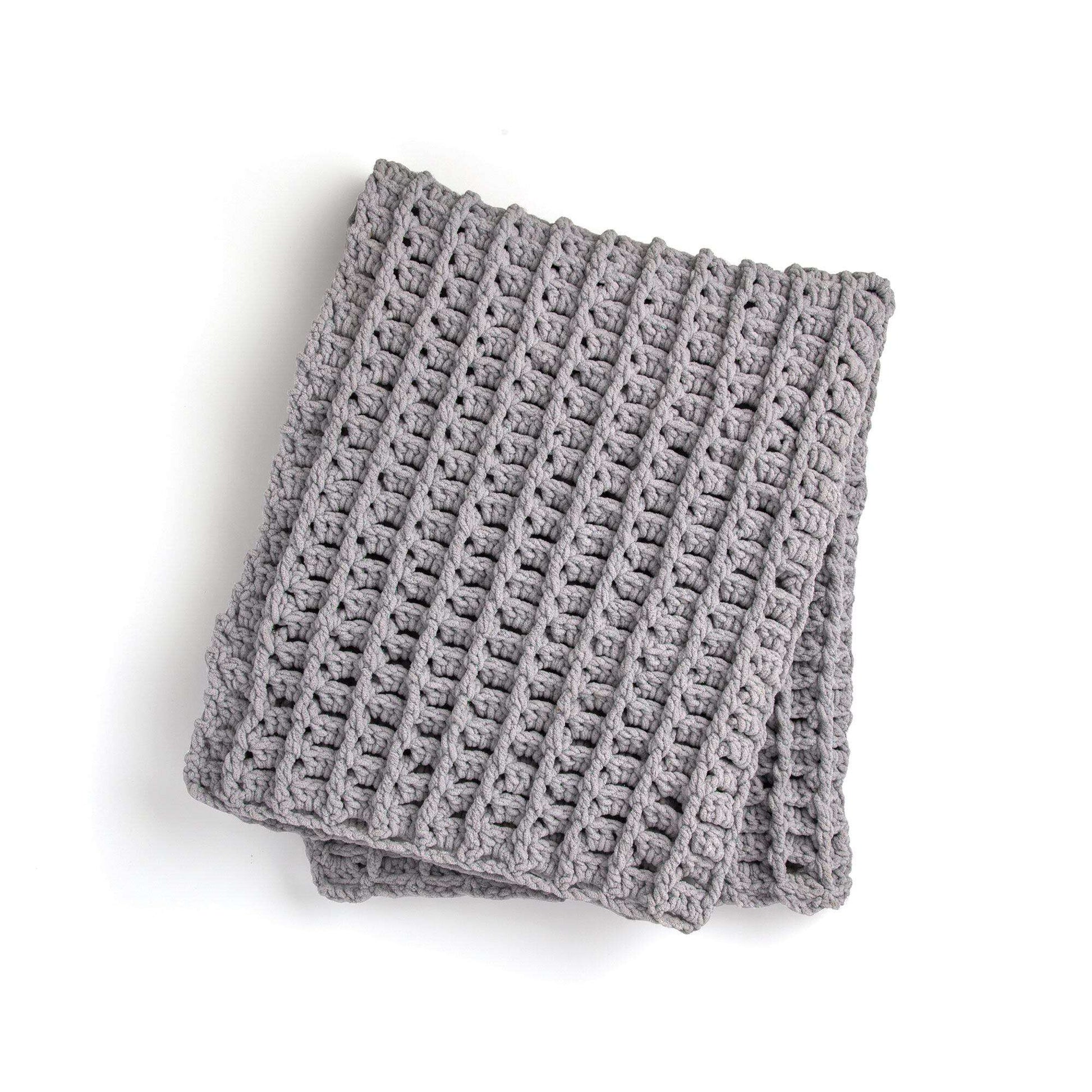 Free Bernat Bricks Crochet Blanket Sparkle Pattern