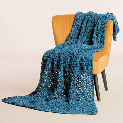 Bernat Easy Blocks Crochet Blanket Crochet Blanket made in Bernat Velvet Twist yarn