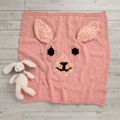 Bernat Snuggly Knit Bunny Crochet Blanket Crochet Blanket made in Bernat Baby Blanket yarn