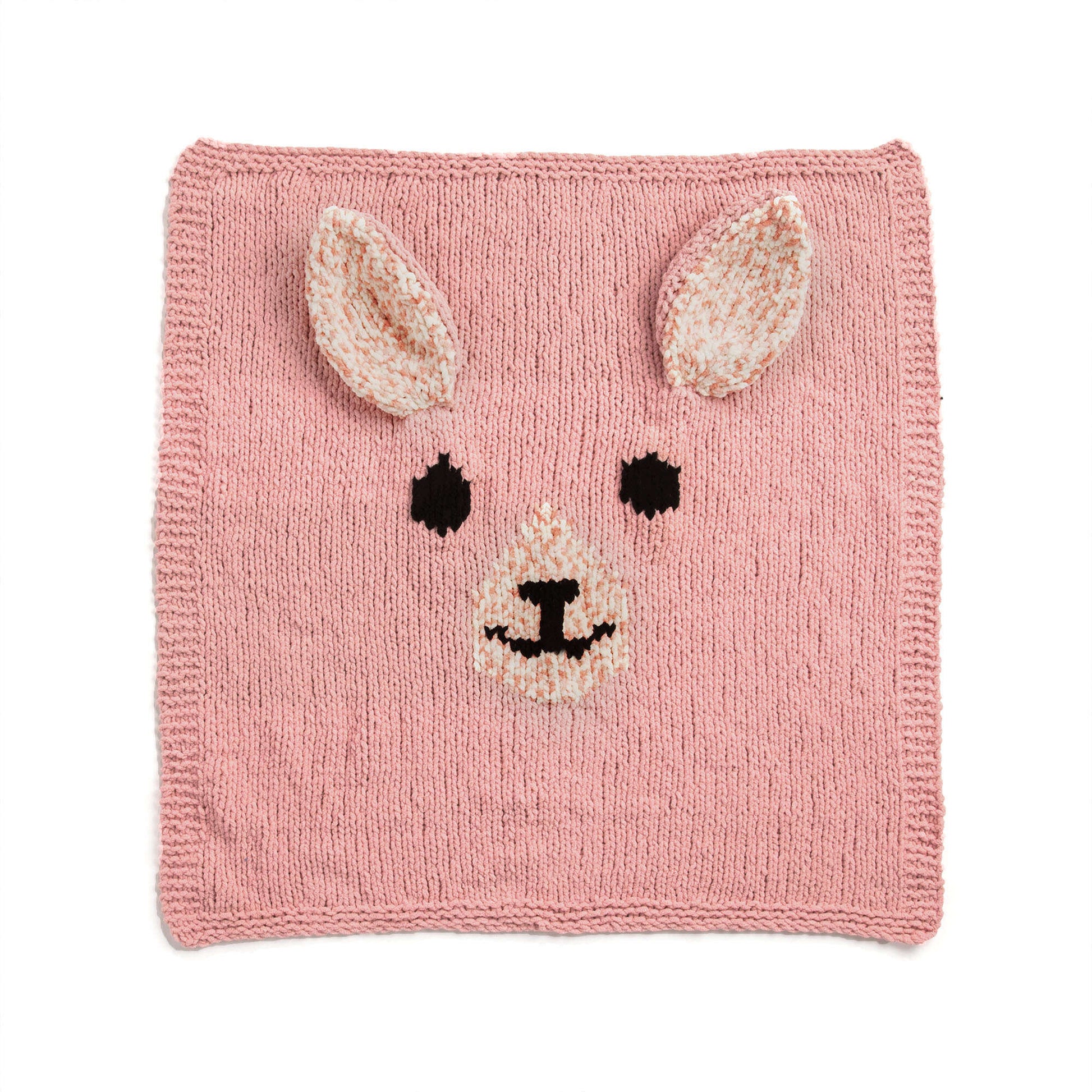 Free Bernat Snuggly Knit Bunny Crochet Blanket Pattern