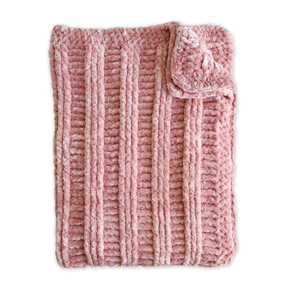 Bernat Velvet Post Lines Crochet Throw Single Size