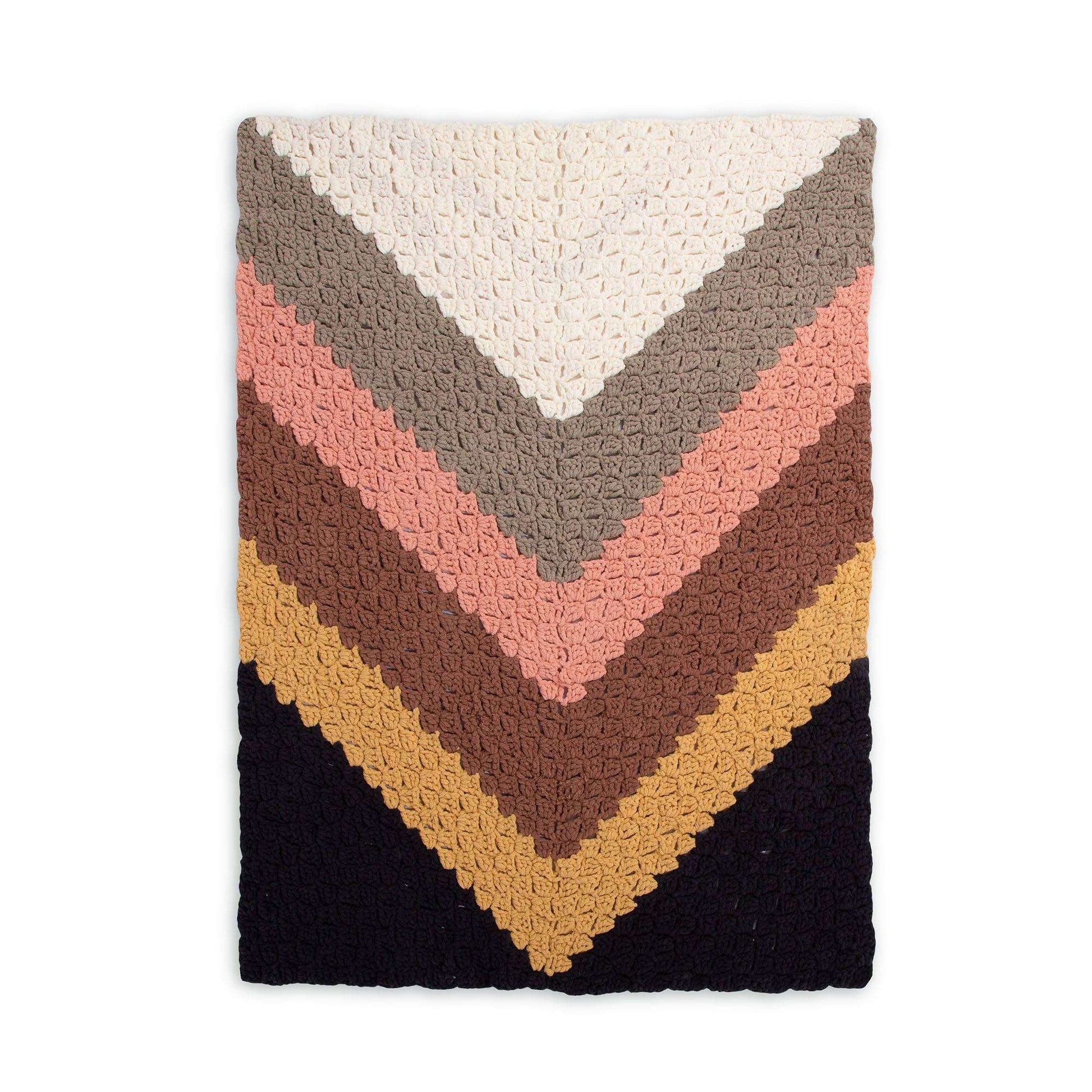 Free Bernat Giant Chevron Crochet Blanket Pattern