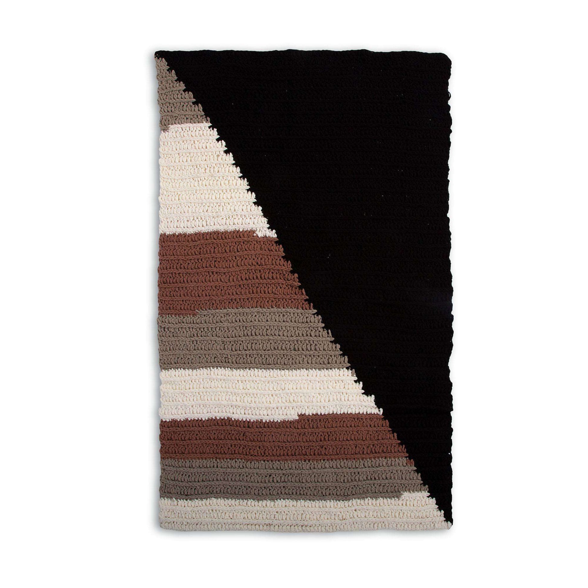 Free Bernat Diagonal Split Crochet Blanket Pattern