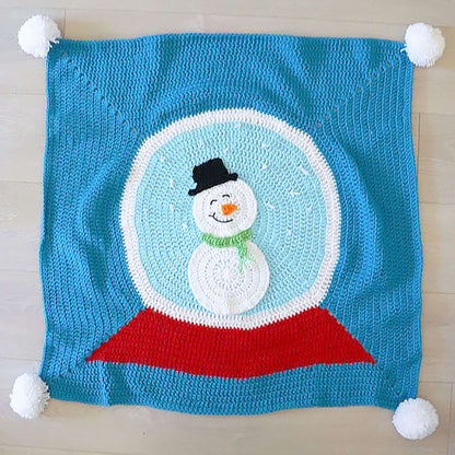 Bernat Snow Globe Crochet Blanket By Repeat Crafter Me Crochet Blanket made in Bernat Super Value yarn