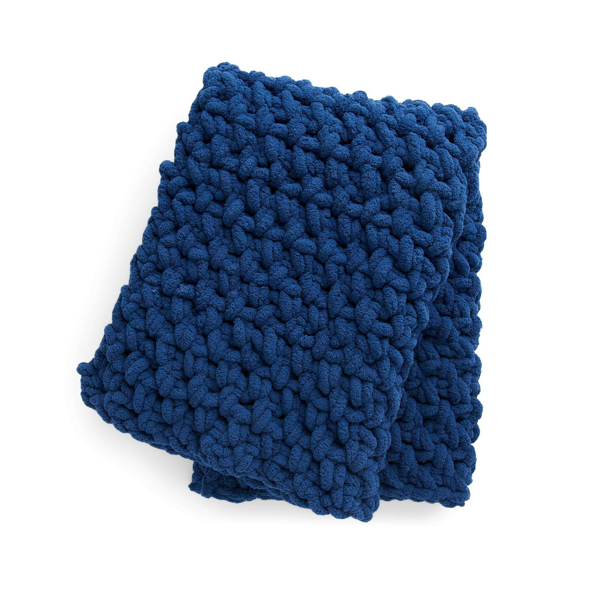 Free Bernat Massive Moss Stitch Crochet Blanket Pattern