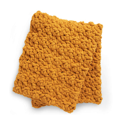 Free Beginner Bernat Lemon Peel Stitch Blanket Crochet Pattern