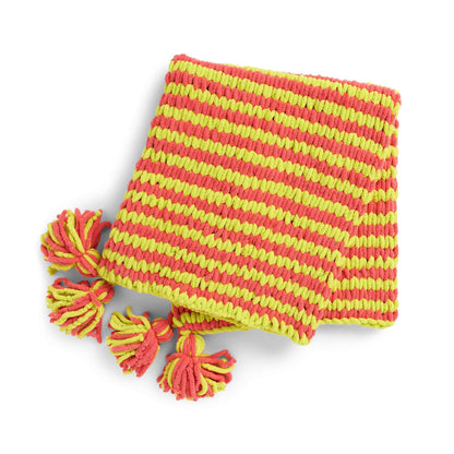 Bernat Crochet Blanket EZ Stripe Hype Crochet Blanket Version 1