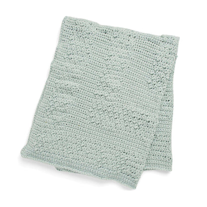 Bernat Crochet Textured Frame Blanket Crochet Blanket made in Bernat Forever Fleece yarn