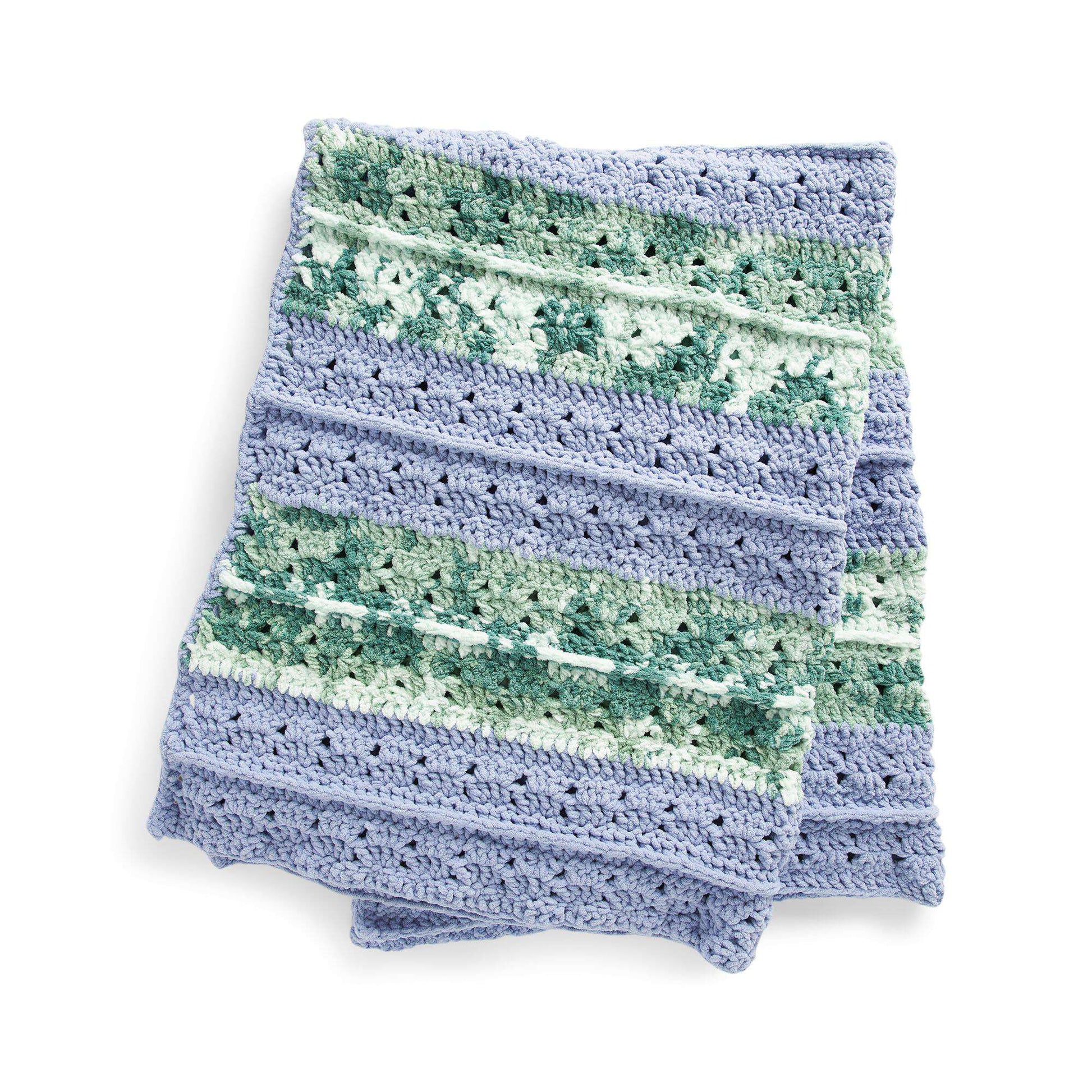 Free Bernat Crochet Textured Life Blanket Pattern