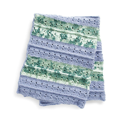 Bernat Crochet Textured Life Blanket Crochet Blanket made in Bernat Blanket Tie Dye-ish yarn