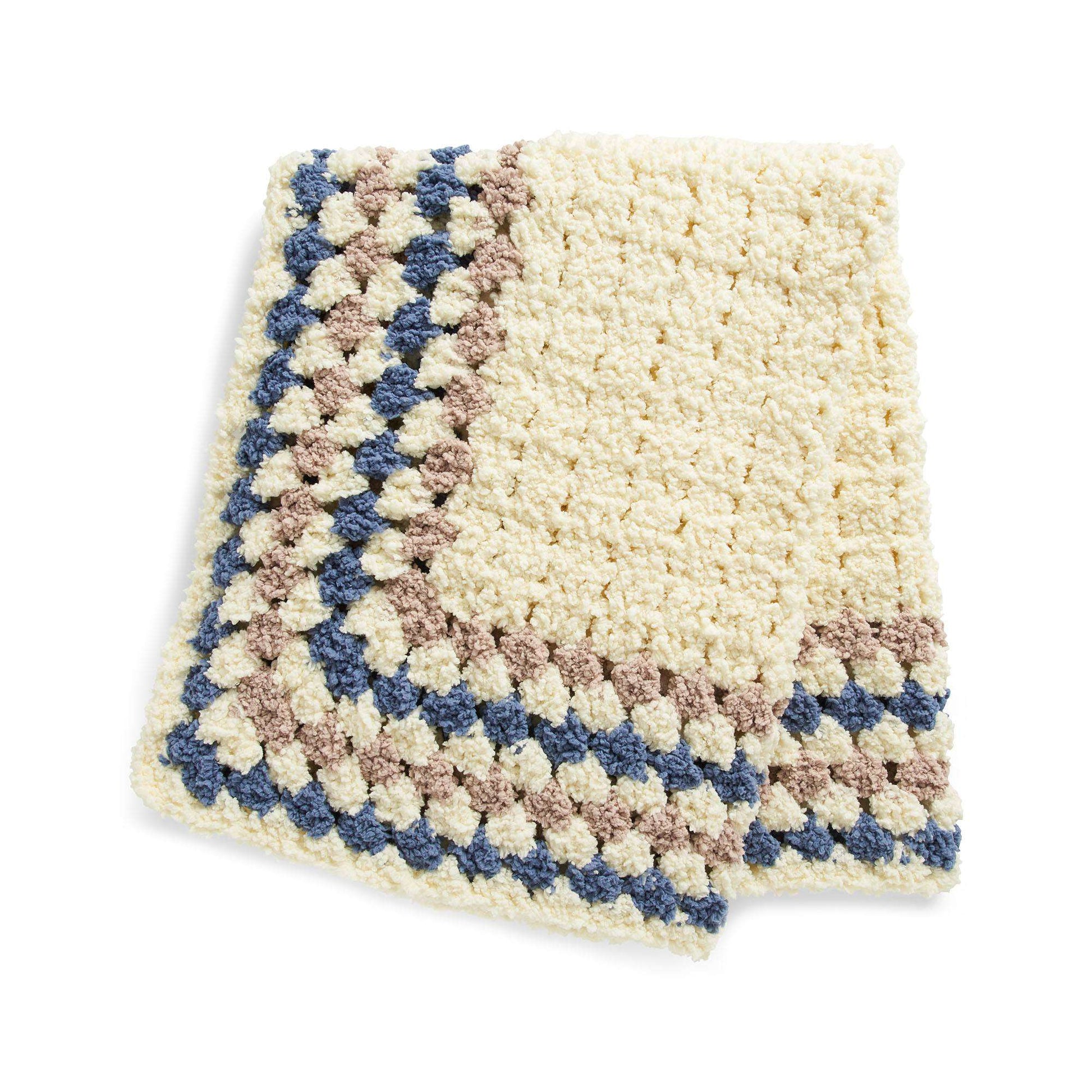 Free Bernat Crochet Square Frame Blanket Pattern