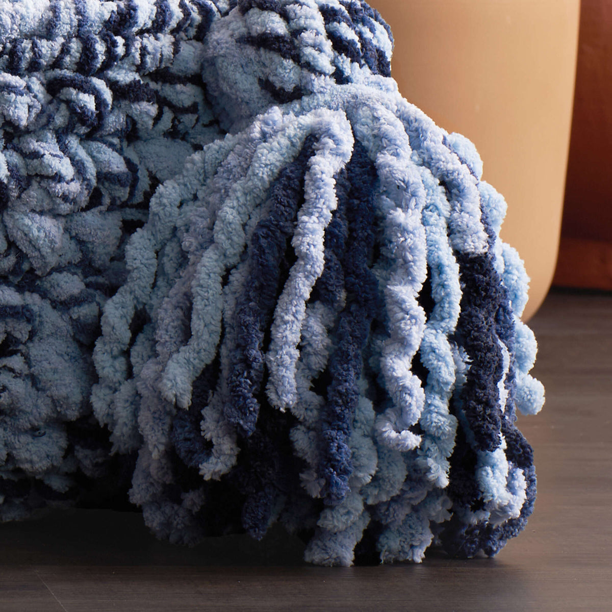 Crochet Basket made in Bernat Big Bold yarn