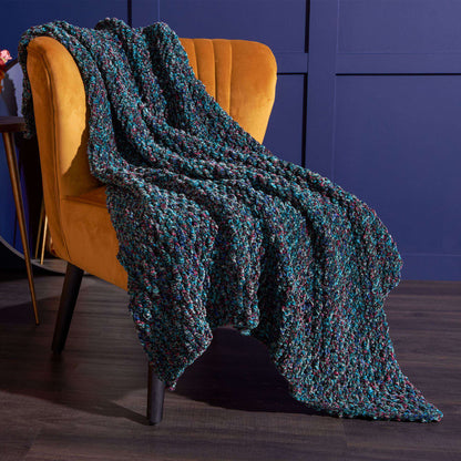 Bernat Cozy Texture Crochet Blanket Crochet Blanket made in Bernat Velvet Twist yarn
