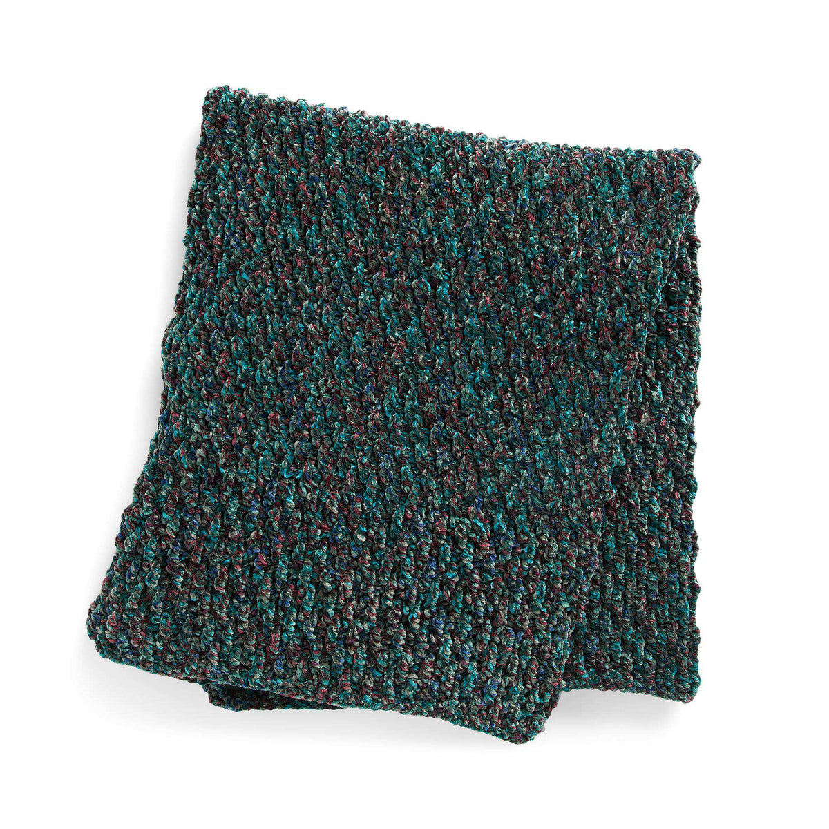 Crochet Blanket made in Bernat Velvet Twist yarn