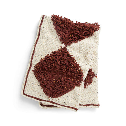 Bernat Loopy Diamond Crochet Blanket Crochet Blanket made in Bernat Blanket Confetti yarn