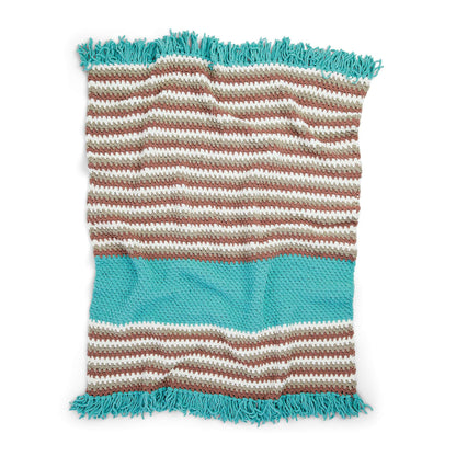 Bernat Color Block Stripes Crochet Blanket Crochet Blanket made in Bernat Blanket O'Go yarn