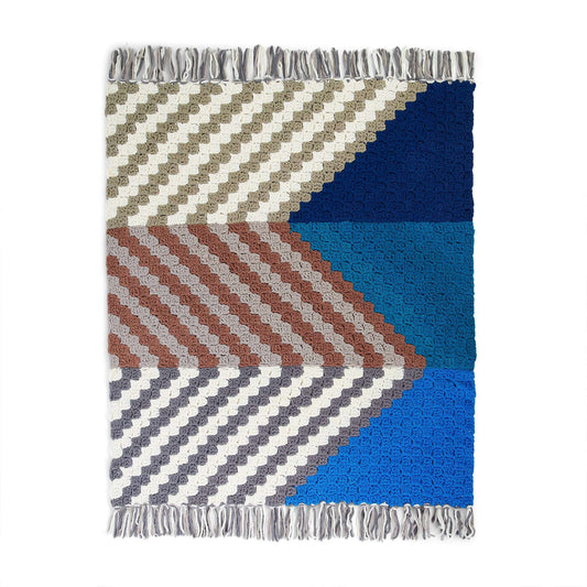 Crochet Blanket made in Bernat Blanket O'Go yarn