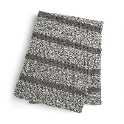 Bernat Speckle Stripes Crochet Blanket Crochet Blanket made in Bernat Blanket yarn