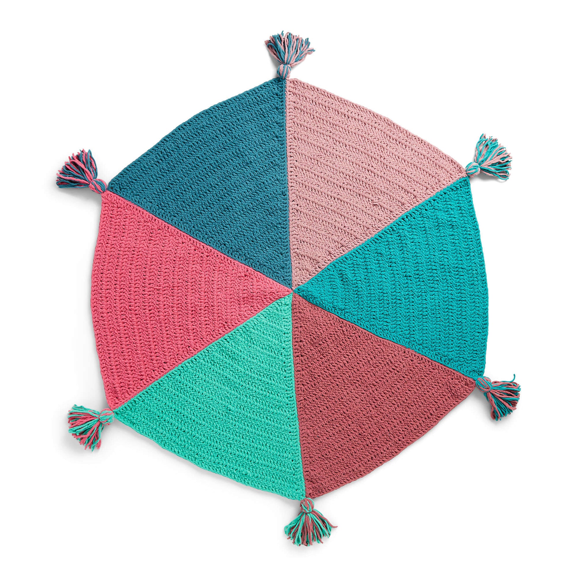 Free Bernat Hexagonal Slice Crochet Blanket Pattern