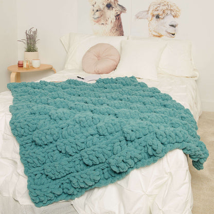 Bernat Shock Waves Crochet Lap Blanket Crochet Blanket made in Bernat Blanket Extra Thick yarn